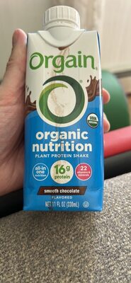 organic nutrition plant protein shake