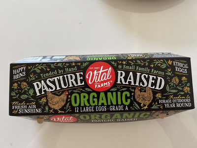 Organic pasture-raised large eggs