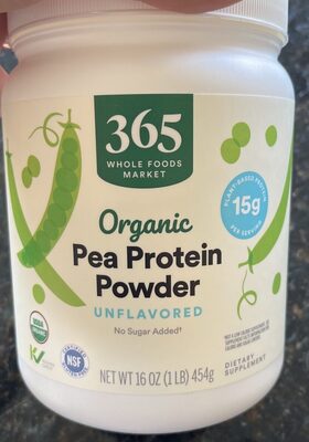 Organic pea protein powder