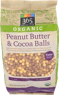 Organic peanut butter cocoa balls