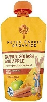 Organic Peter Rabbit Apple, Carrot & Squash Fruit & Vegetable Puree