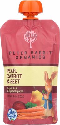Organic Peter Rabbit Pear, Carrot & Beet Fruit & Vegetable Puree