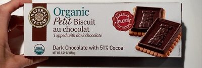 Organic petit biscuit au chocolat