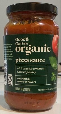 Organic pizza sauce with organic tomatoes