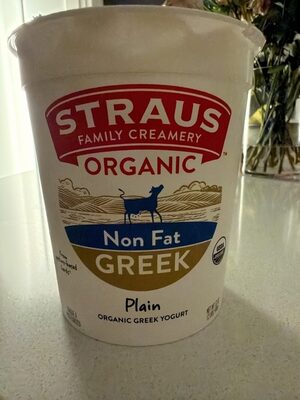 Organic Plain NonFat Greek Yogurt