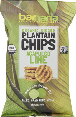 Organic plantain chips acapulco lime ounce salty