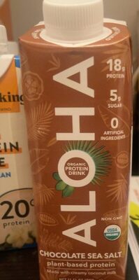 Organic Protein Drink, Chocolate Sea Salt