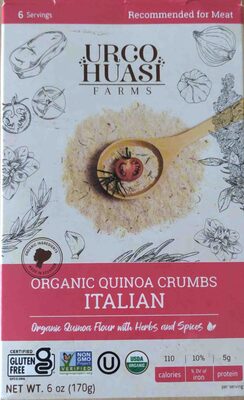 Organic Quinoa Crumbs, Italian