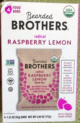 Organic Radical Raspberry Lemon Food Bar