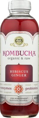 Organic Raw Kombucha, Hibiscus No 7