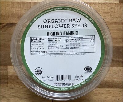 Organic Raw Sunflower Seeds