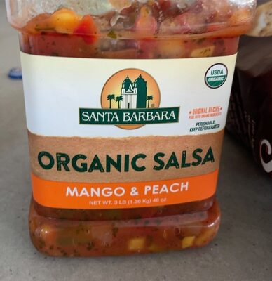 Organic salsa mango and peach