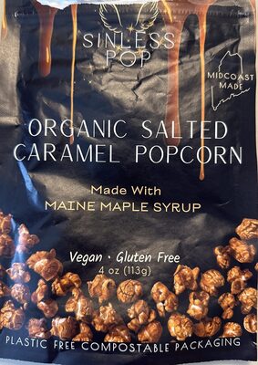 Organic Salted Caramel Popcorn