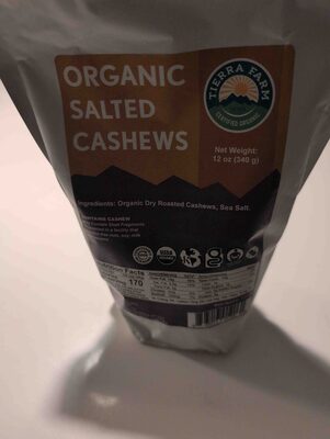 Organic salted cashews