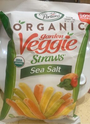 Organic sea salt garden veggie straws vegetable
