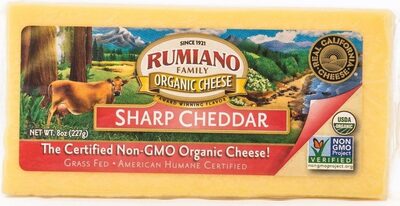 Organic Sliced Sharp Cheddar - Shingle