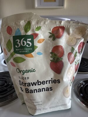 Organic Sliced Strawberries & Bananas