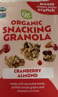 Organic Snacking Granola Cranberry Almond
