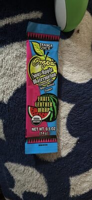 Organic Sour Apple Watermelon Fruit Leather Wrap