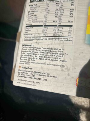 Organic Sour Blue Raspberry Splash