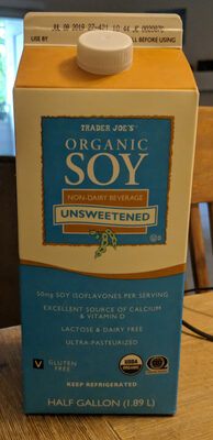 Organic soy unsweetened