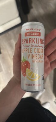 Organic Sparkling Lemon + Strawberry Apple Cider Vinegar Beverage