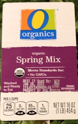 Organic spring mix
