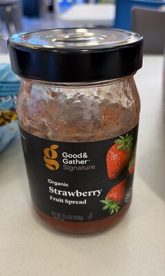 Organic strawberry fruit spread