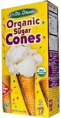 Organic Sugar Cones