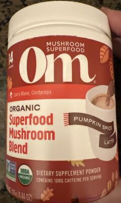 Organic Superfood Mushroom Blend Pumpkin Spice Latte