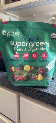 organic supergreens fruits & vegetables