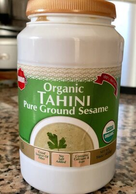 Organic tahini pure ground sesame