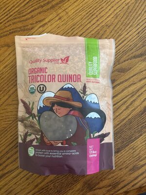 Organic tricolor quinoa