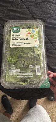 Organic Triple-Washed Baby Spinach