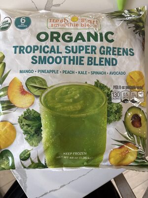 Organic Tropical Super Greens Smoothie Blend
