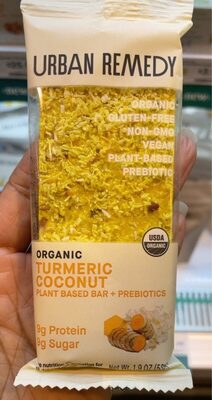 Organic Turmeric Coconut Plant Based Bar