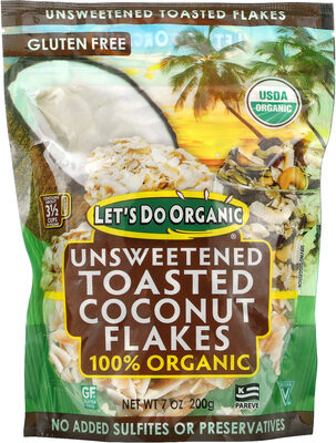 Organic Unsweetened Toasted Coconut Flakes