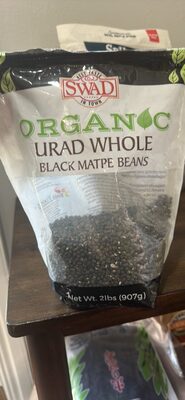 Organic Urad Whole Black Matpe Beans