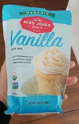 Organic vanilla cake mix