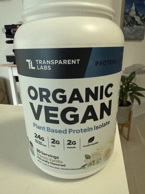 Organic Vegan Protein Isolate French Vanilla