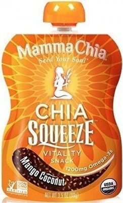 Organic Vitality Squeeze Snack Mango Coconut