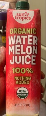 Organic watermelon juice