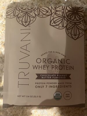 Organic whey, protein, chocolate peanut butter