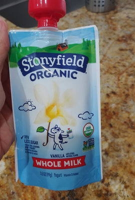 Organic whole milk yogurt