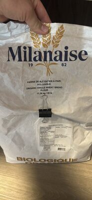 Organic whole wheat bread flour