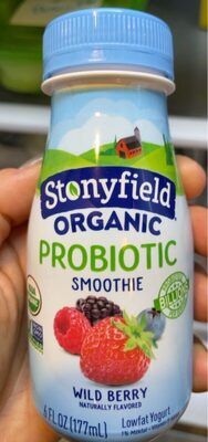 Organic Wild Berry Lowfat Yogurt Probiotics Smoothie