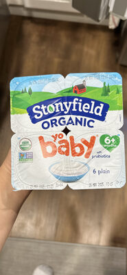 Organic YoBaby Plain Yogurt w/ Probiotics