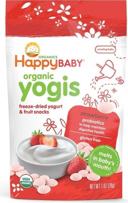 Organic yogis freezedried yogurt fruit snacks strawberry