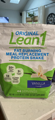 Original Lean1 Fat Burning Meal Replacement Protein Shake Vanilla Flavor