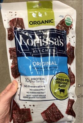 Original usda organic steak strips smoked beef jerky